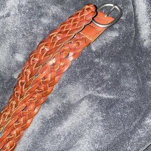 Women’s skinny braided belt